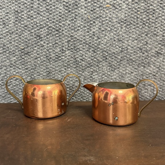 Other - Vintage‎ MCM Coppercraft Guild, Taunton Mass Cream and Sugar Set